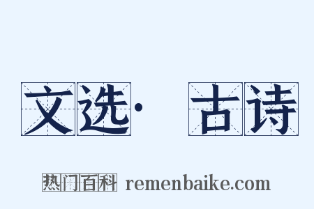 文选·古诗是什么意思的图片
